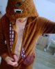 Gay dans son costume de Chewbacca